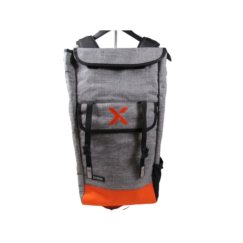 Timbuk2 Prospect Laptop Backpack Heather Gray Orange Roll‑Top NWOT